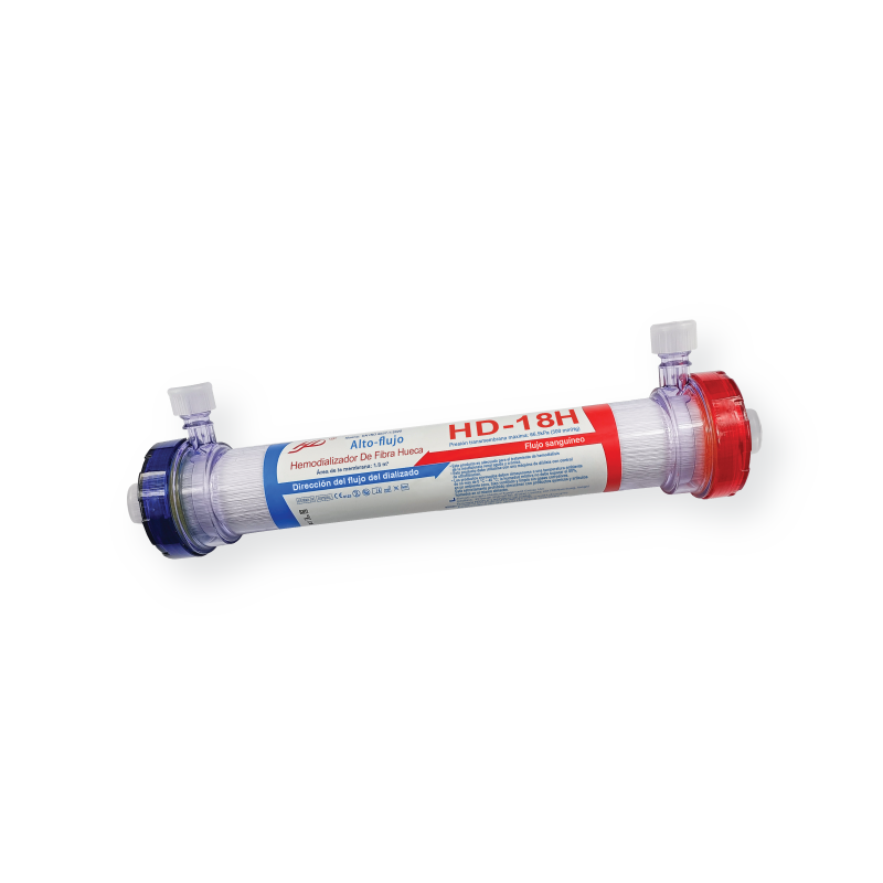 HEMODIALIZADOR FIBRA HUECA, ALTO FLUJO