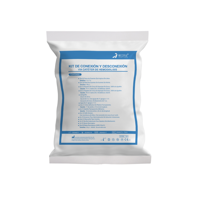 KIT DE CONEXIÓN Y DESCONEXIÓN VÍA CATÉTER DE HEMODIÁLISIS